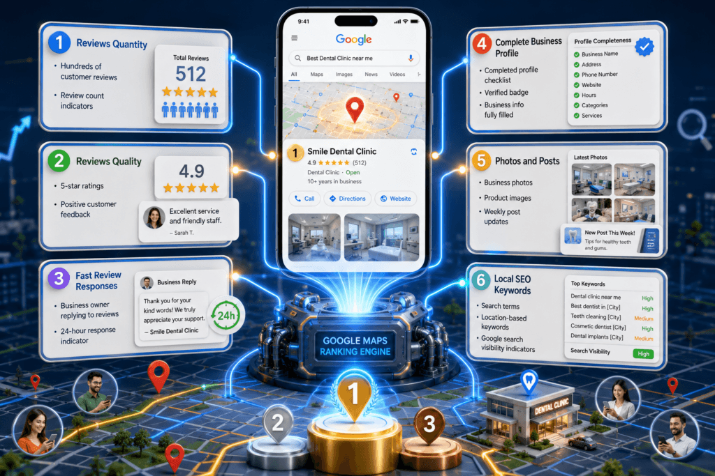 Google maps ranking service