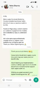 Student Review of Viidan Social Media Marketing Course